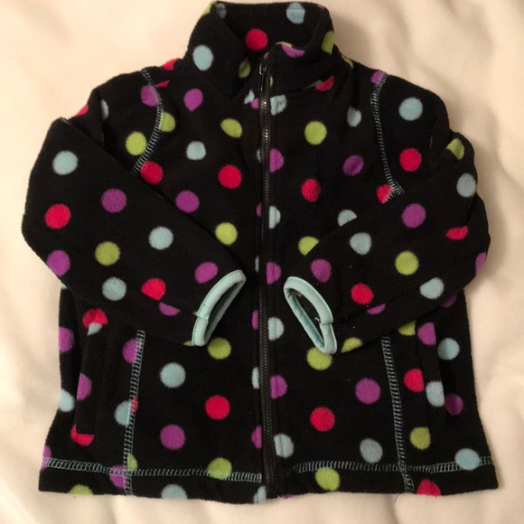 Nannette 2t girls polka dot fleece outfit w/ hat - Picture 2 of 6